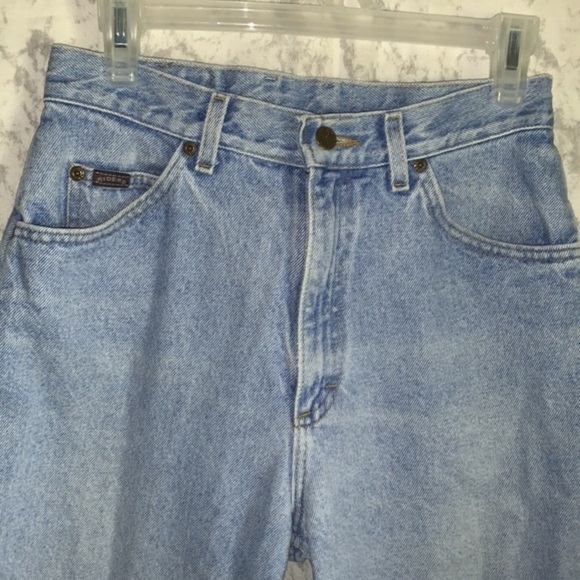 Vintage Lee High Waist Tapered Stone Wash 100% Cotton 10 Petite - Picture 7 of 14